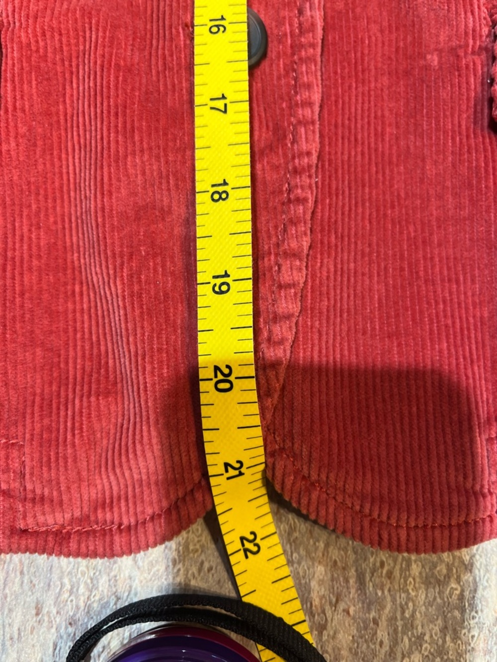 Talbots Raspberry Corduroy Cotton short shaped Jacket 10P - Picture 5 of 12